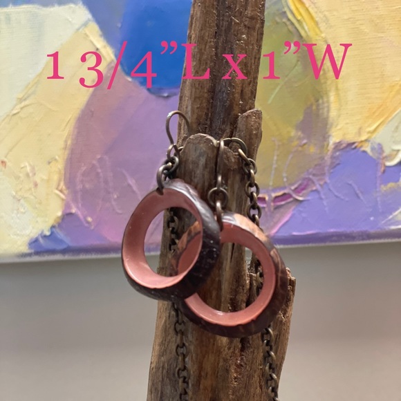 Tagua Nut Jewelry Set Bohemian nouveau vintage OOAK ring size 4 - Picture 5 of 9